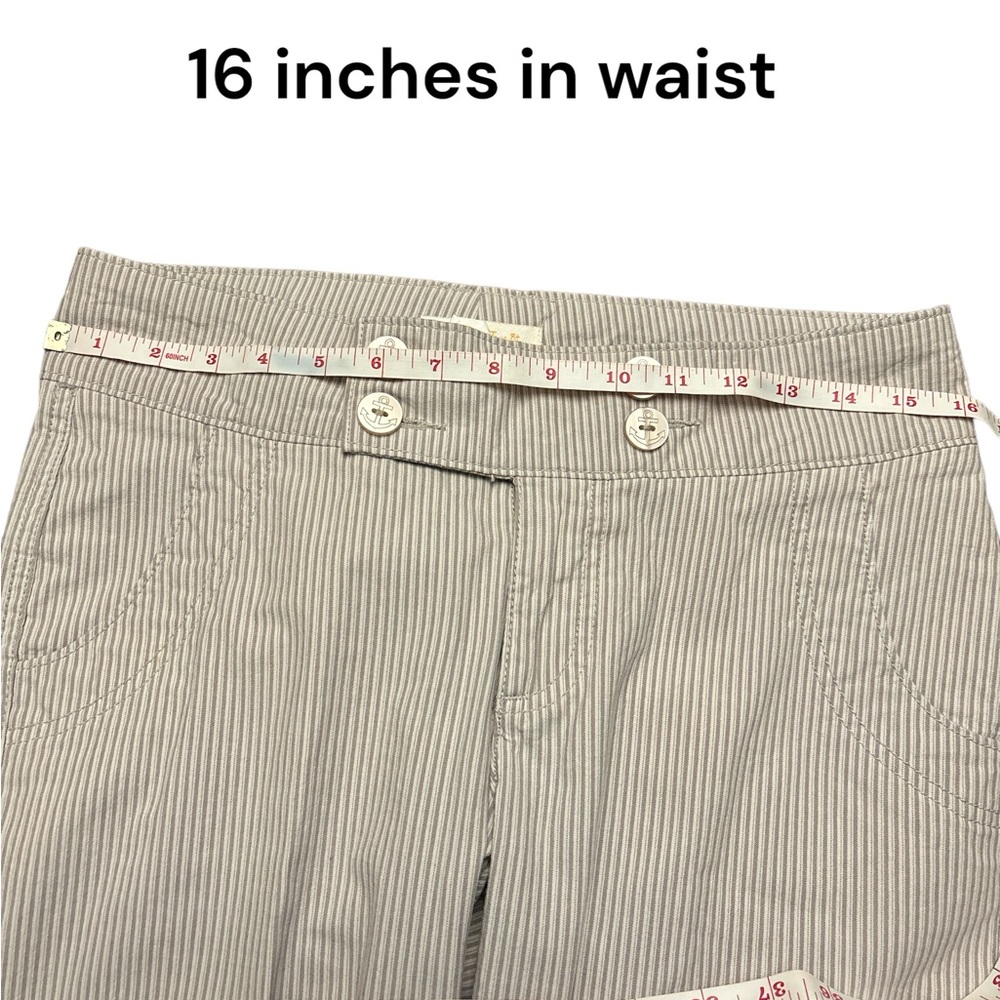 LEE "ONE TRUE FIT" STRIPED PANTS SIZE 4 - Picture 6 of 7
